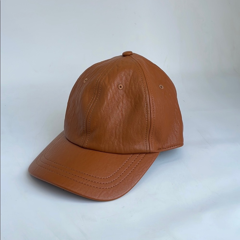 A New Day Women's Tan Vegan Leather Hat